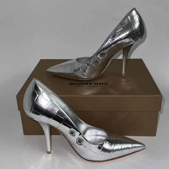 Burberry Heels Sandals Aubri Pointy Pumps Women's Size 36 US 6 Retails $950 - Picture 1 of 10